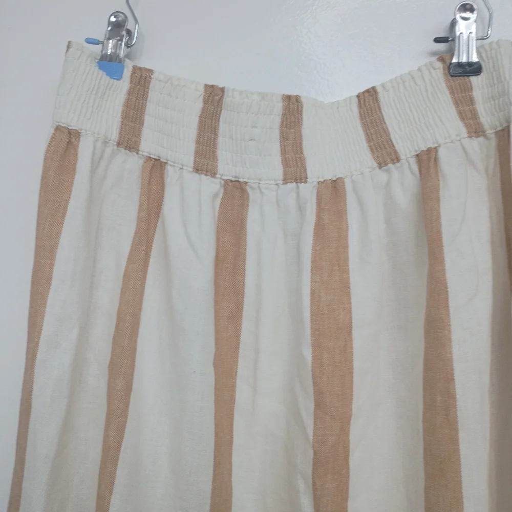 Madewell Beige and White Striped A-Line Skirt - Picture 6 of 8